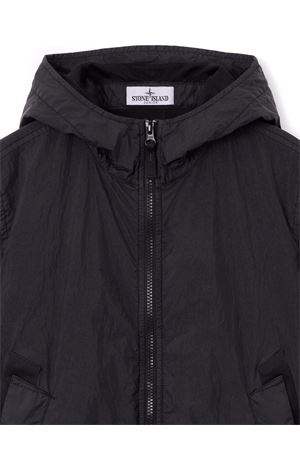 Black Hooded jacket STONE ISLAND KIDS | L1S164100003S0A23V0092
